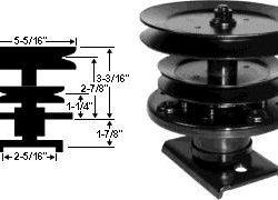 Knivadapter til 50” m/20hk, 2 remskiver